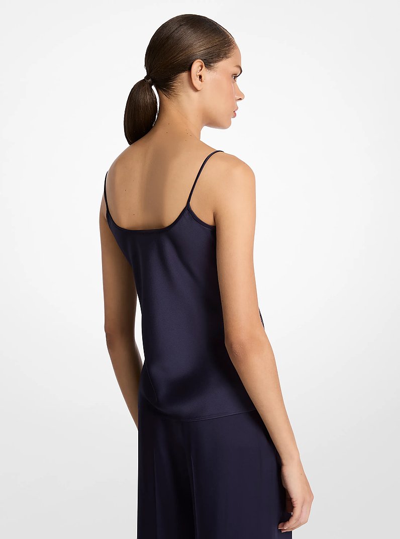 Tr&auml;gertop aus Charmeuse-Satin in Doubleface-Design in MARITIM | Michael Kors