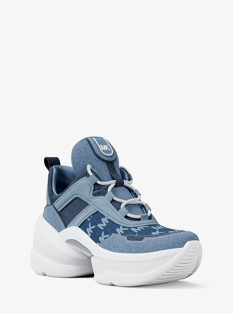 Olympia Denim Trainer in MEDIUM BLUE WASH | Michael Kors