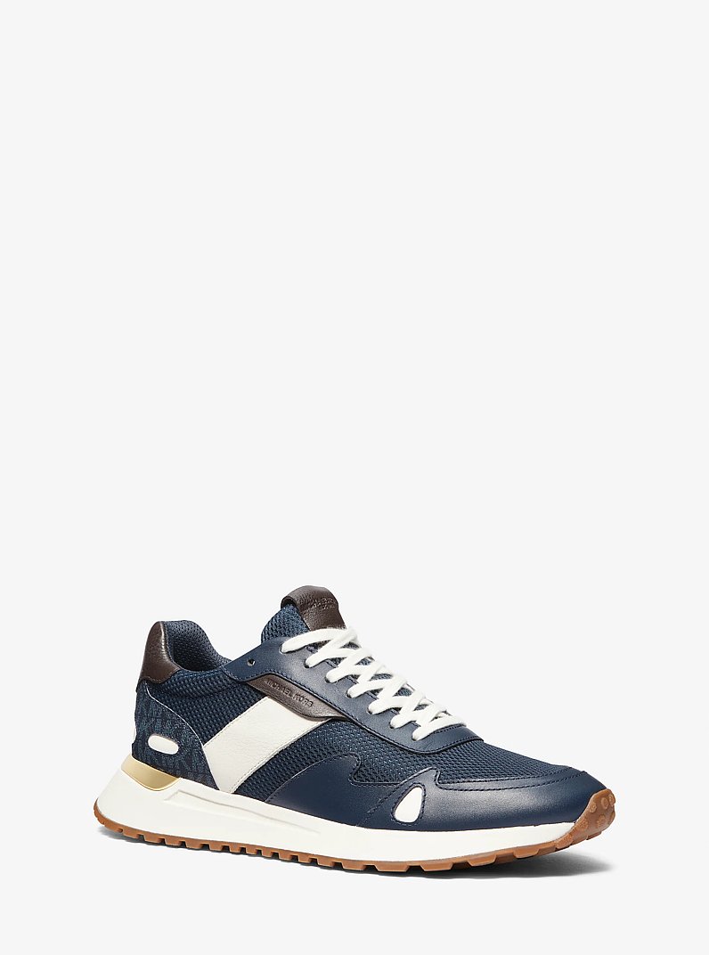 Sneaker Miles aus Leder und Mesh