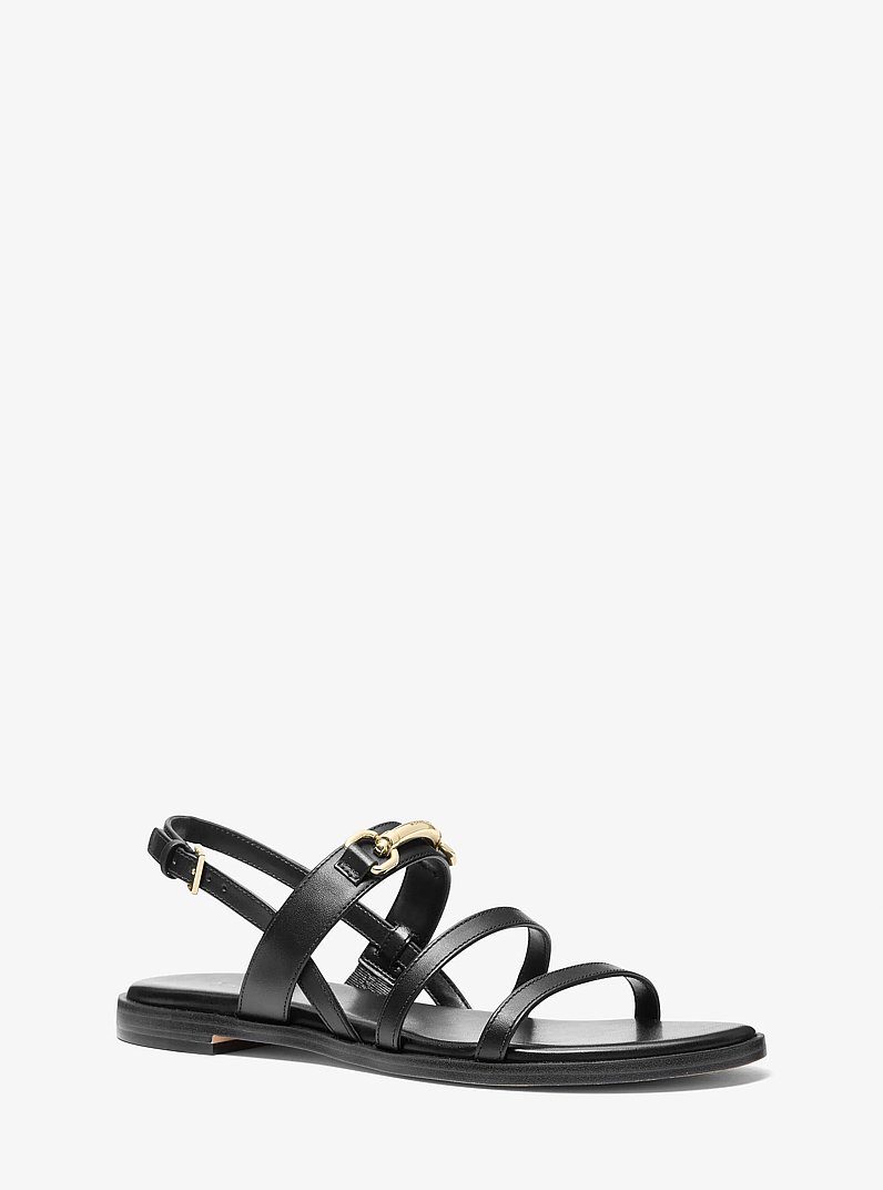 Sandale Carson en cuir in NOIR | Michael Kors