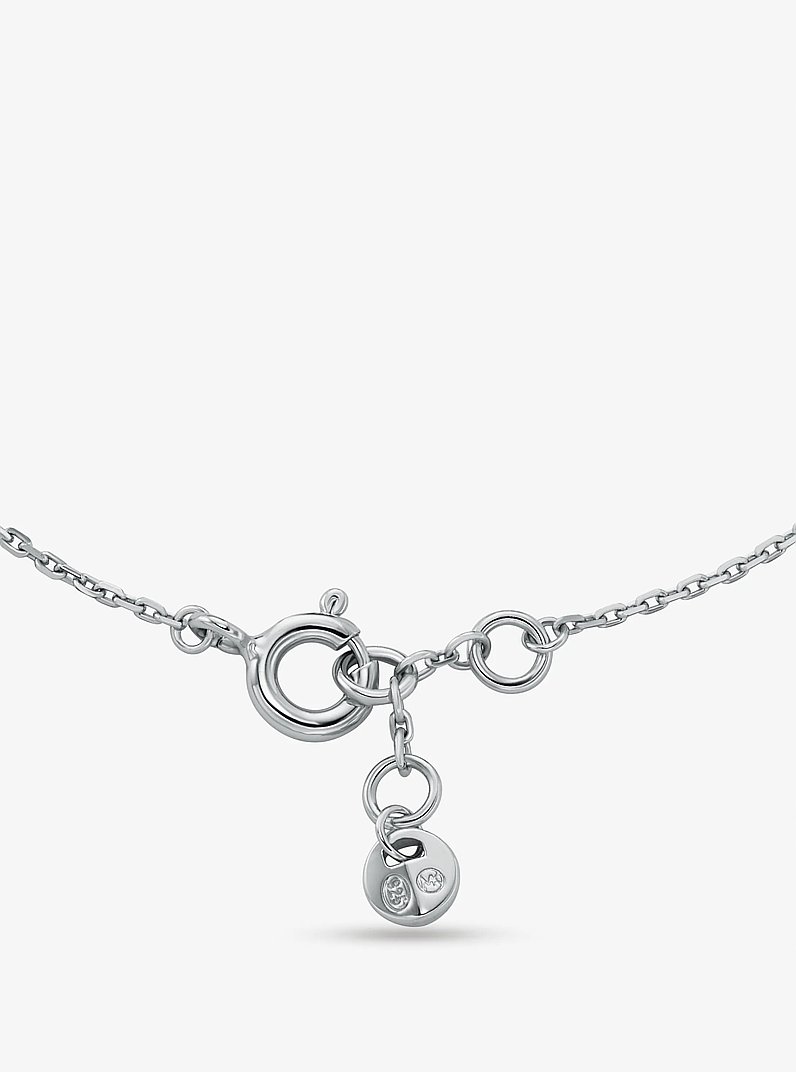 Pulsera de plata esterlina chapada en metal precioso con circonia c&uacute;bica in PLATEADO | Michael Kors