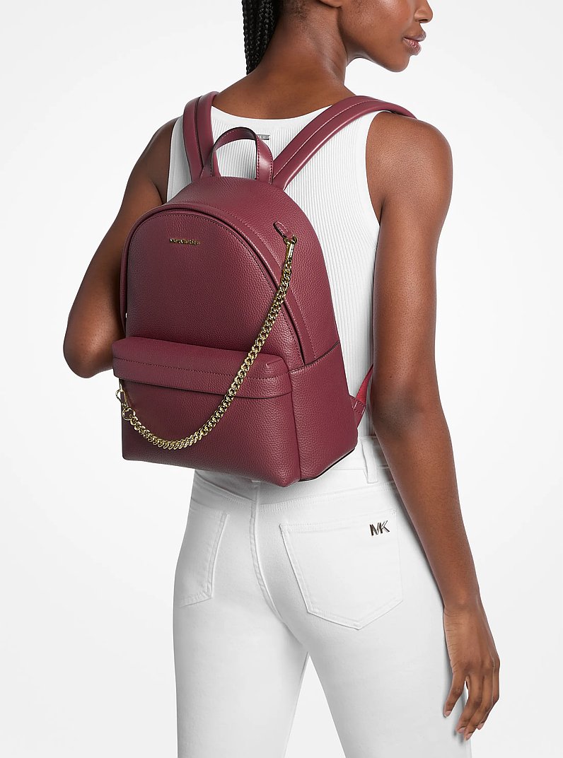 Slater Medium Backpack in CHERRY | Michael Kors
