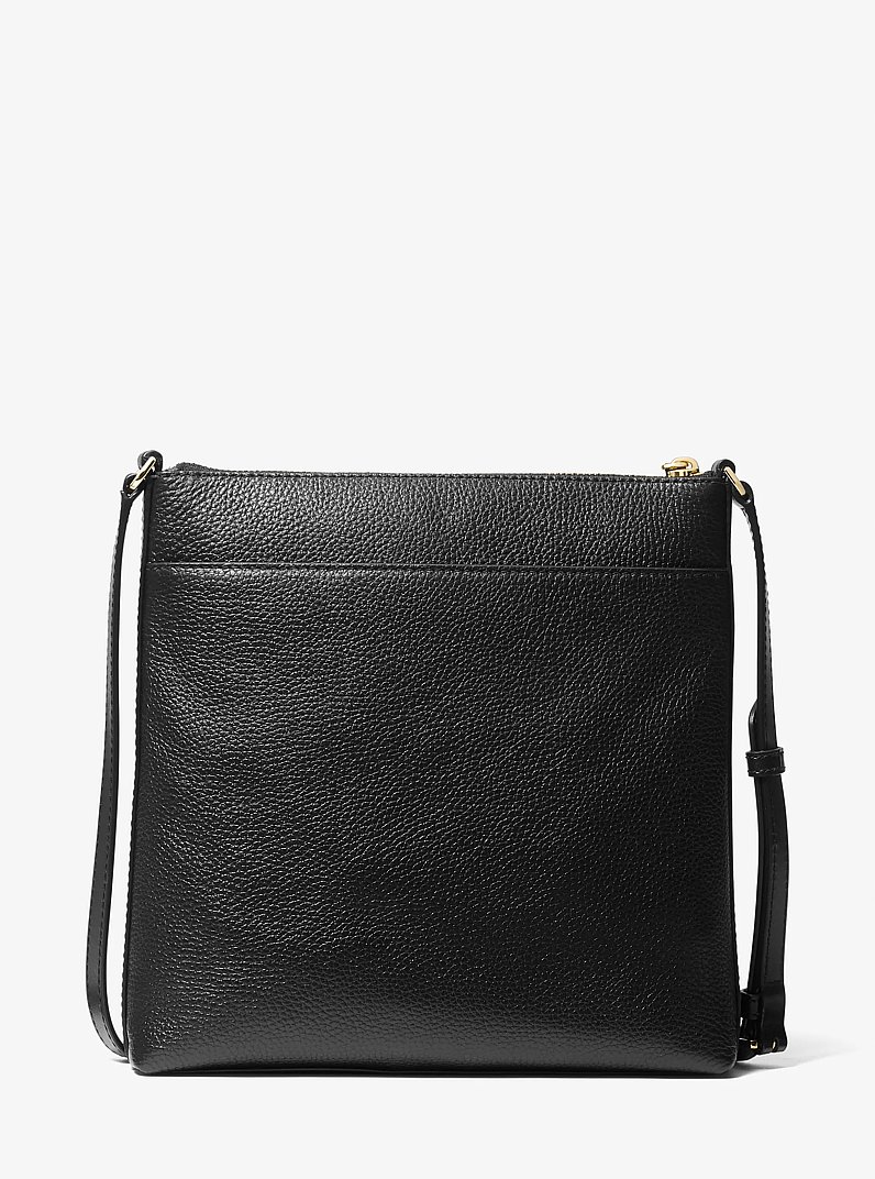 Bandolera Jet Set grande de cuero de grano in NEGRO | Michael Kors