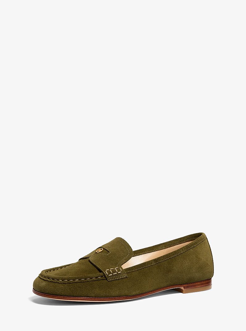 Fl&acirc;neur Jennings en su&egrave;de in LODEN | Michael Kors
