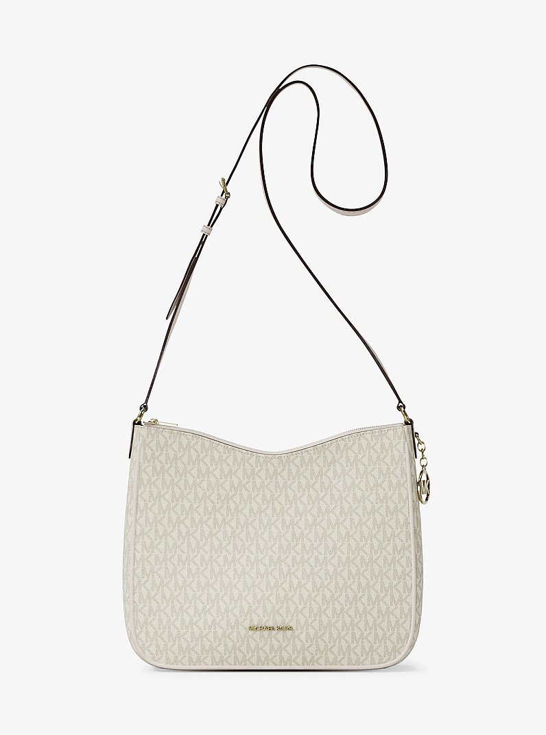 Nayla Medium Signature Logo Messenger Bag in LT CRM MULTI | Michael Kors