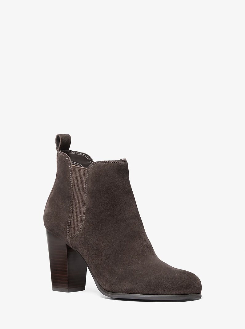 Evaline Suede Boot in CHOCOLATE | Michael Kors