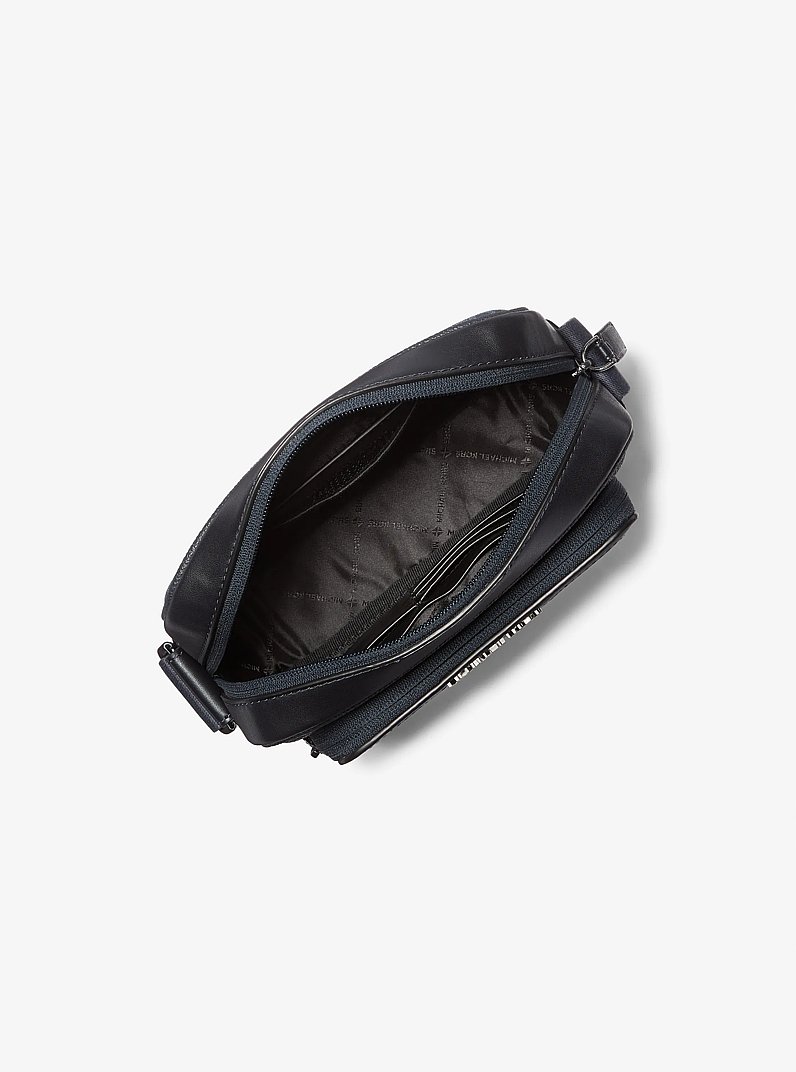 Cooper Signature Logo Camera Crossbody Bag With Pouch in ADMRL/PLBLUE | Michael Kors