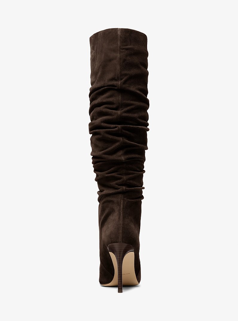 Dawn Leather Boot in CHOCOLATE | Michael Kors