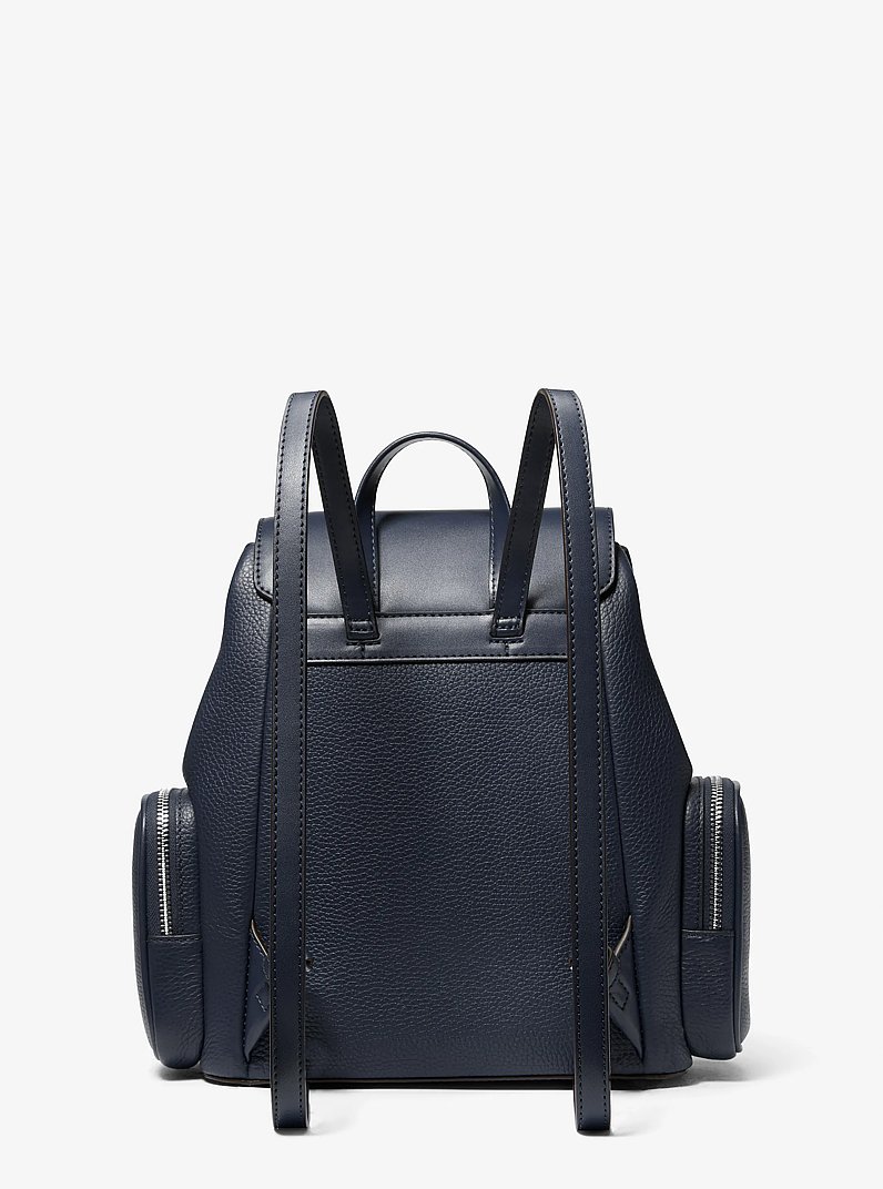 Jet Set Medium Pebbled Leather Backpack in NAVY - Sale | Michael