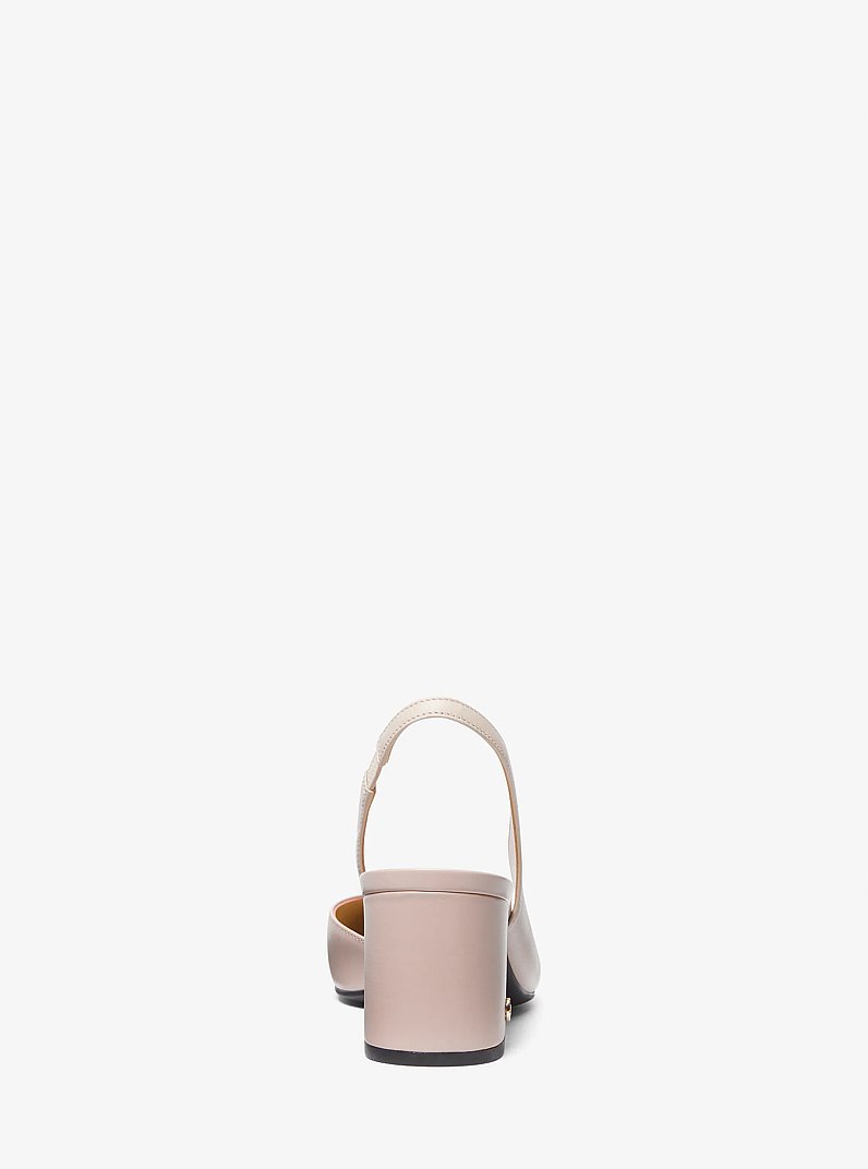 Perla Leather Slingback Pump in SOFT PINK | Michael Kors