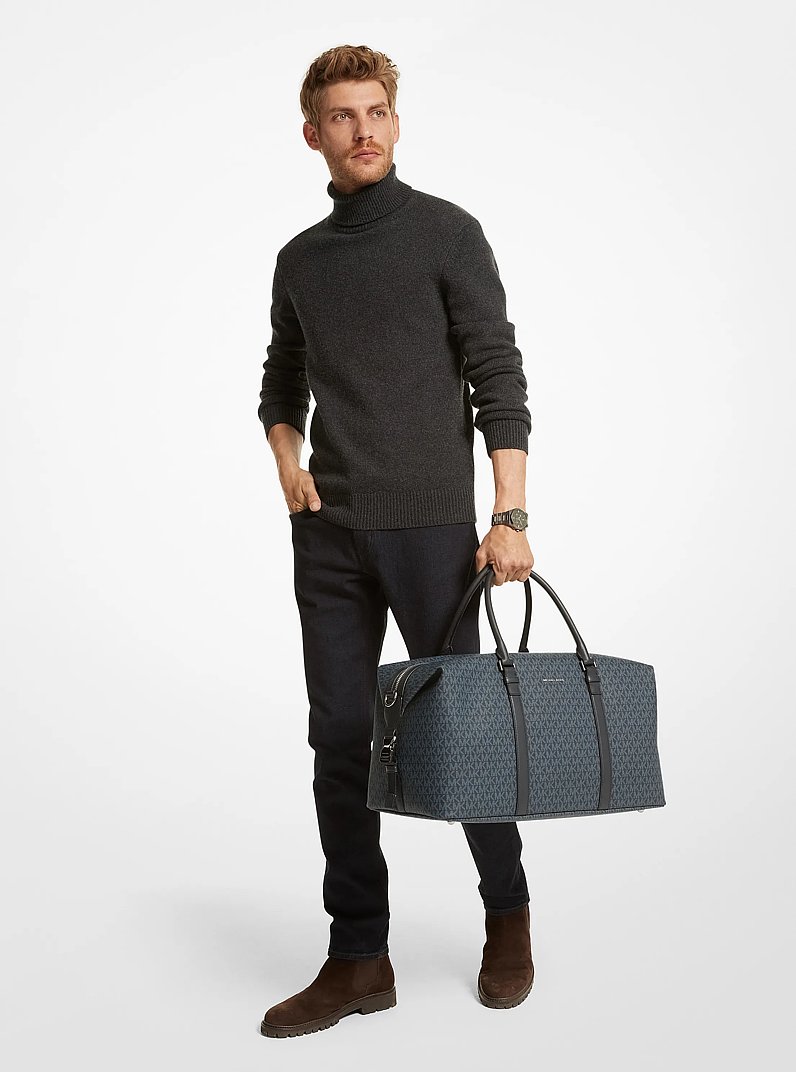 Hudson Logo Weekender Bag in ADML/PL BLUE | Michael Kors