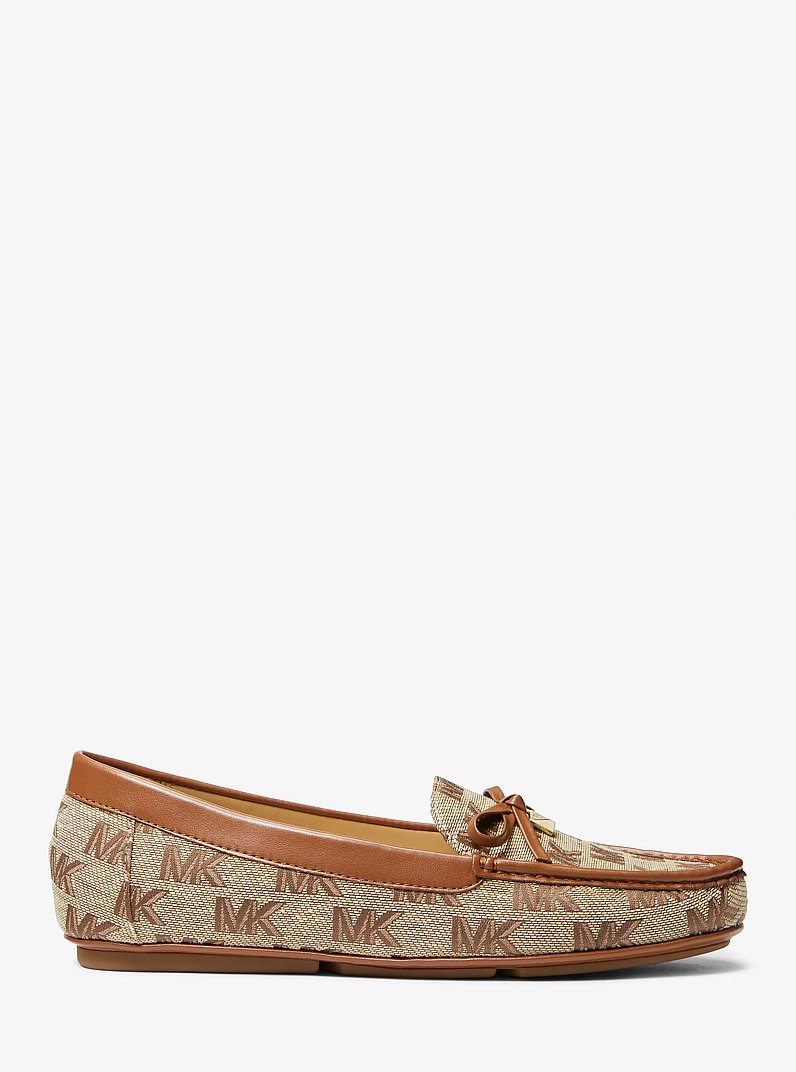Juliette Logo Jacquard Loafer in BEIGE/EBONY/BROWN | Michael Kors