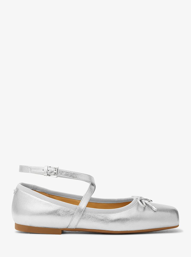Collette Metallic Leather Ballet Flat