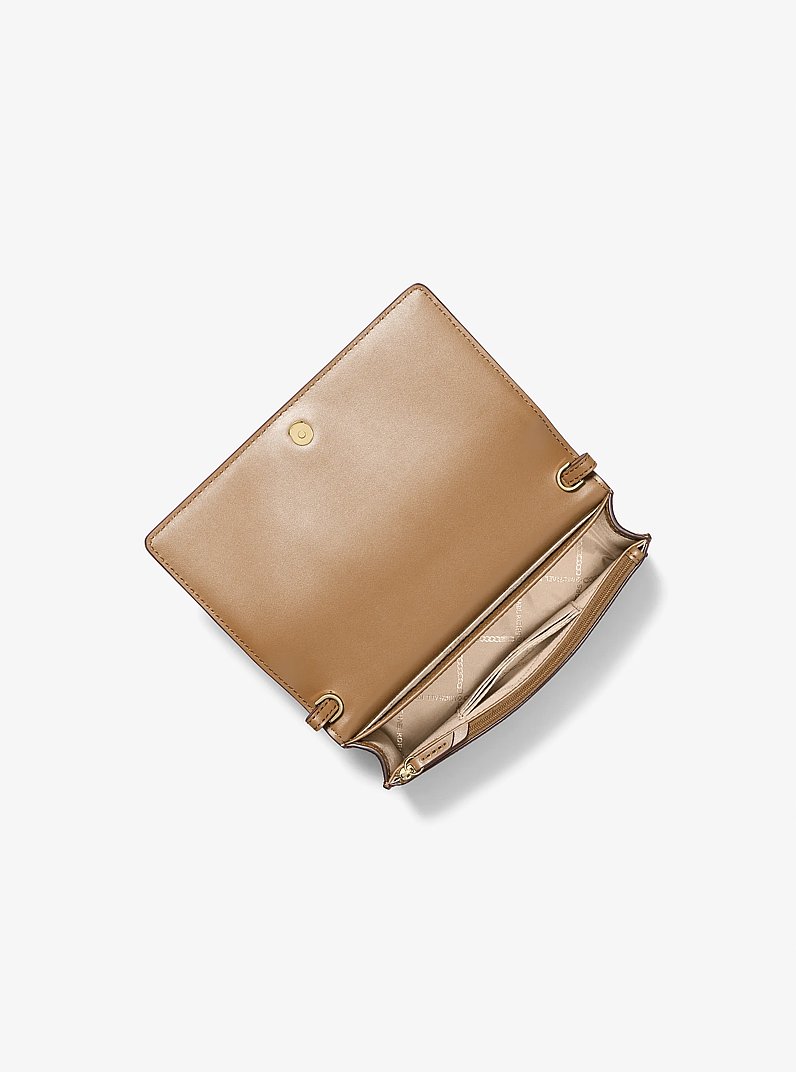 Jet Set Medium Pebbled Leather Crossbody Bag in HUSK | Michael Kors