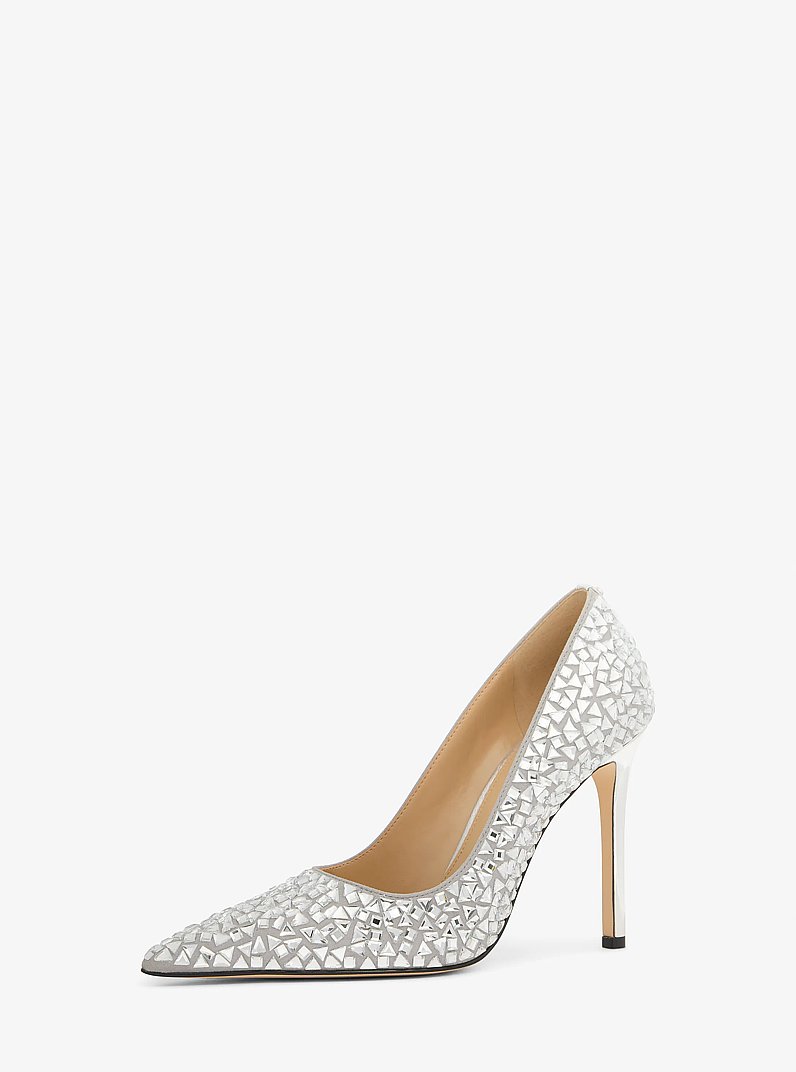 Elyse Embellished Metallic Pump in SILVER | Michael Kors