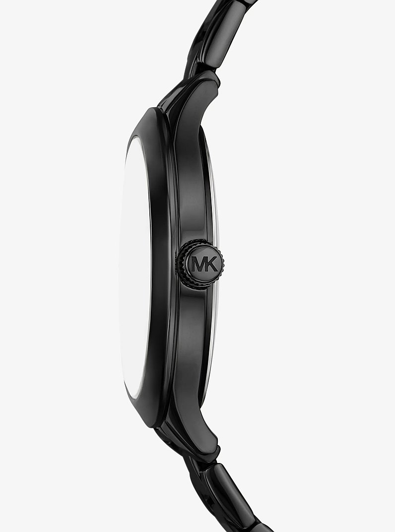 Montre Aspyn de ton noir &agrave; pav&eacute; et &agrave; logo in NOIR | Michael Kors