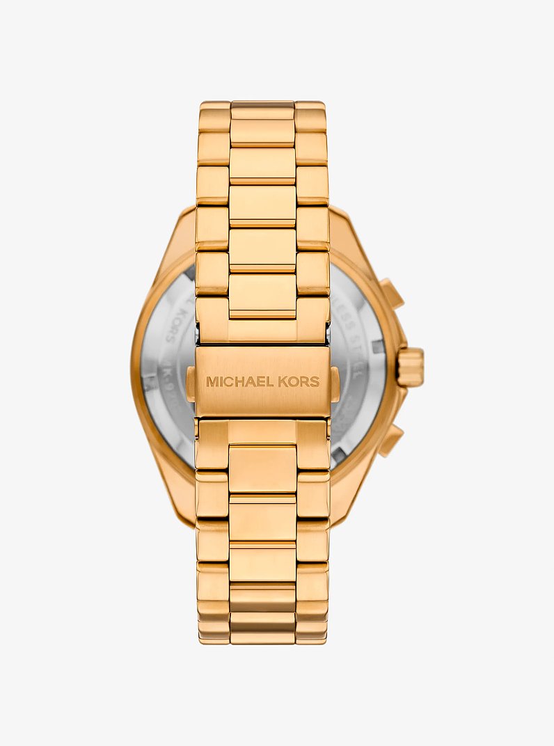 Oversized Maritime Gold-Tone Watch in GOLD | Michael Kors