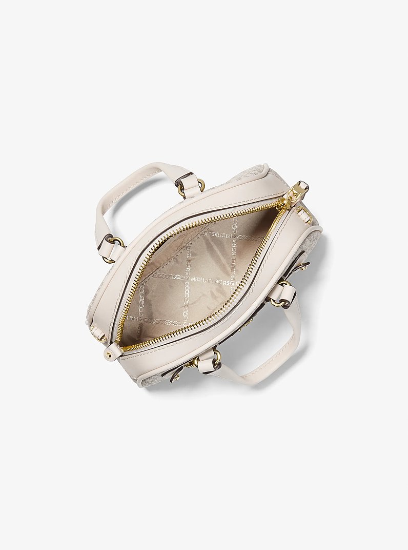 Williamsburg Extra-Small Logo Crossbody Bag in VAN/CREAM | Michael Kors