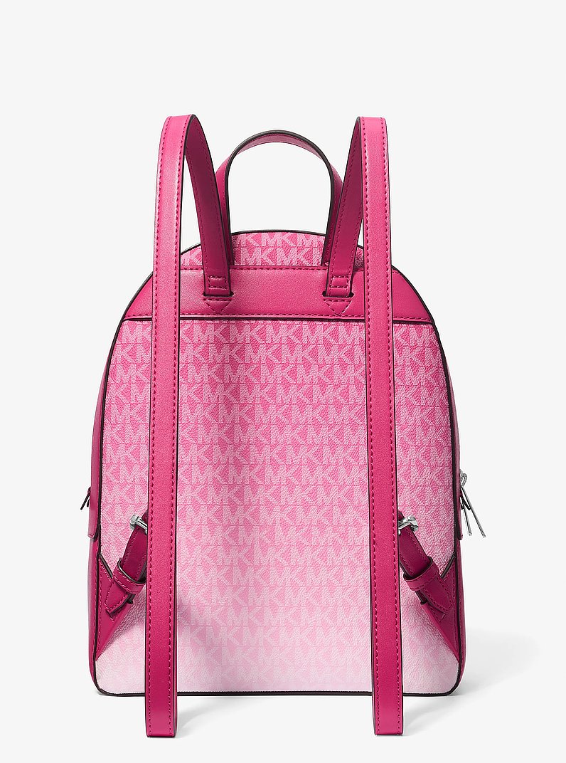Jaycee Medium Ombr&eacute; Signature Logo Backpack in DRAGONFRUIT | Michael Kors