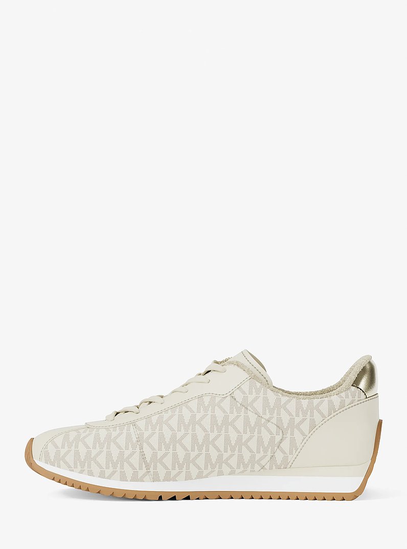 Rhodes Signature Logo Trainer in VANILLA | Michael Kors