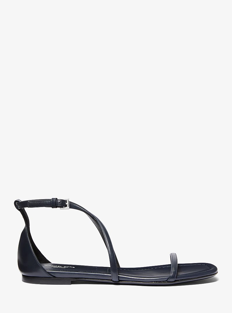 Polly Leather Sandal in MIDNIGHT | Michael Kors
