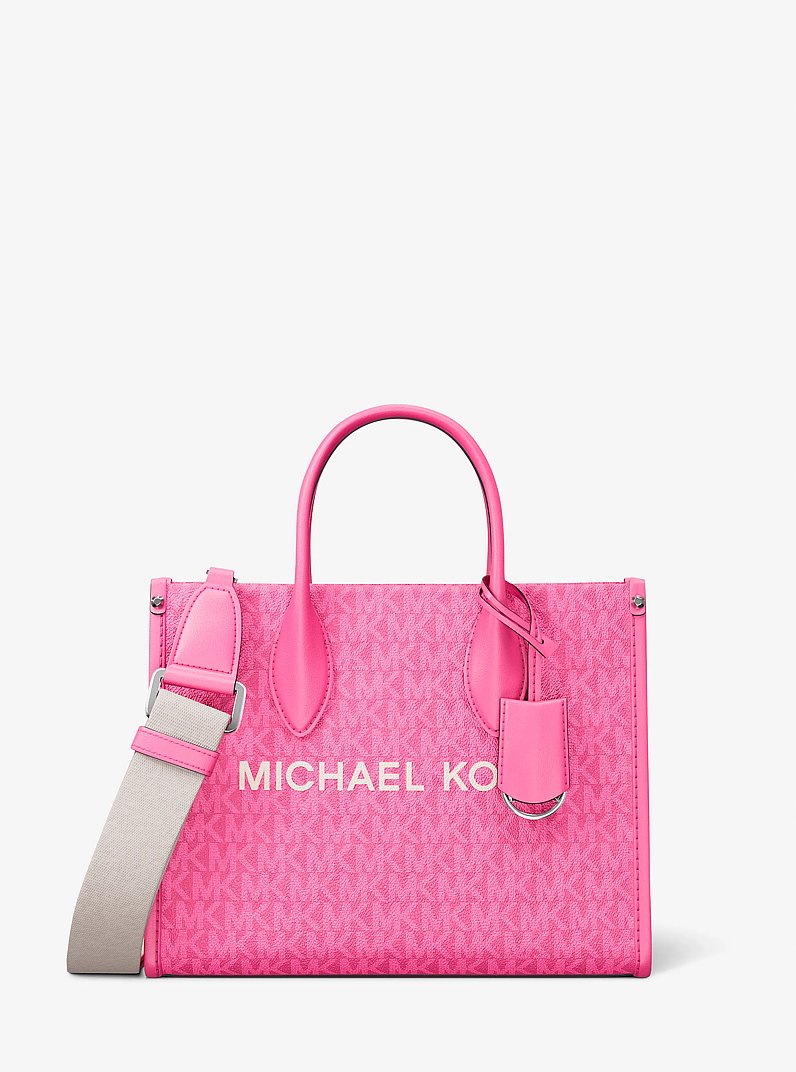 Mirella Small Signature Logo Crossbody Bag in DRAGONFRUIT | Michael Kors