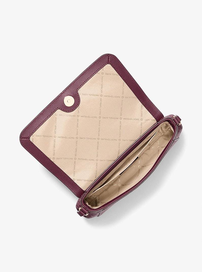 Medium Logo Convertible Crossbody Bag in OXBLOOD | Michael Kors