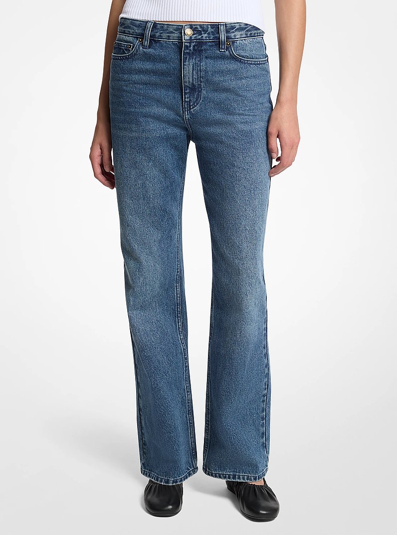 Alice Mid-Rise Denim Jeans in DUSK BLUE WASH | Michael Kors