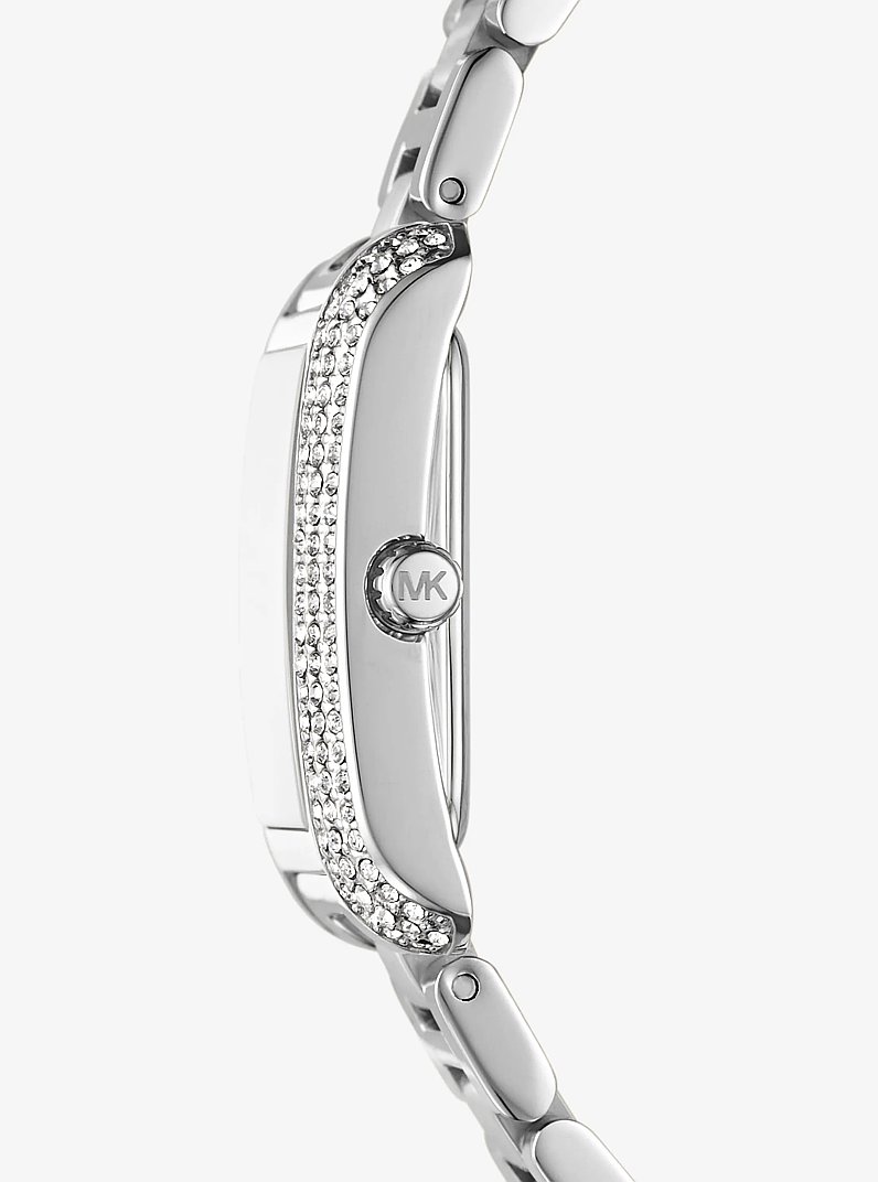 Petite Emery Pav&eacute; Silver-Tone Watch and Jewelry Gift Set in SILVER | Michael Kors