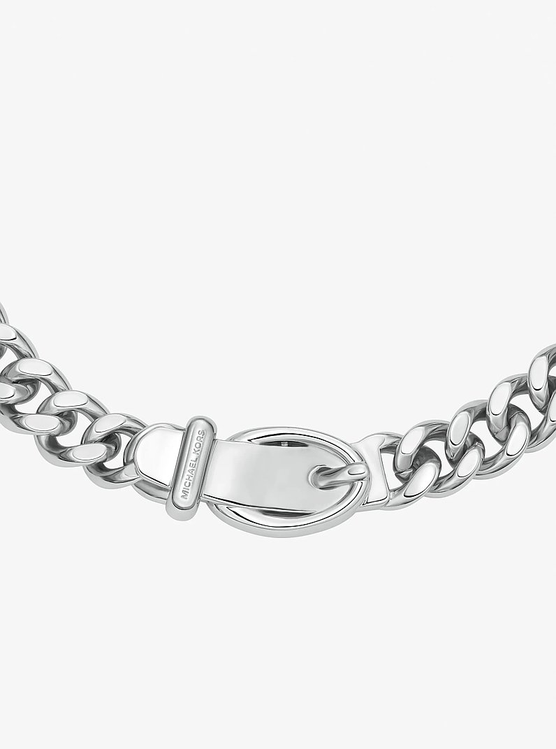 Collar de eslabones de cadena con dise&ntilde;o de hebilla in PLATEADO | Michael Kors