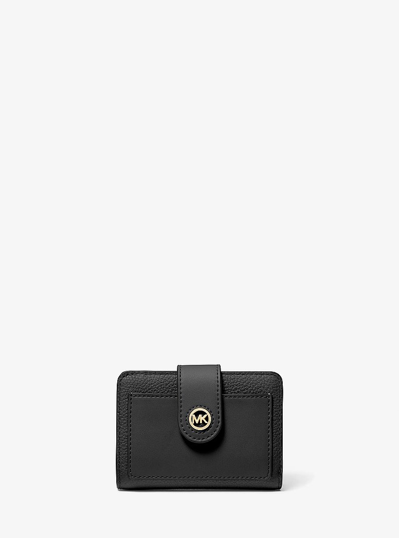 Mercer Small Leather Wallet in BLACK | Michael Kors