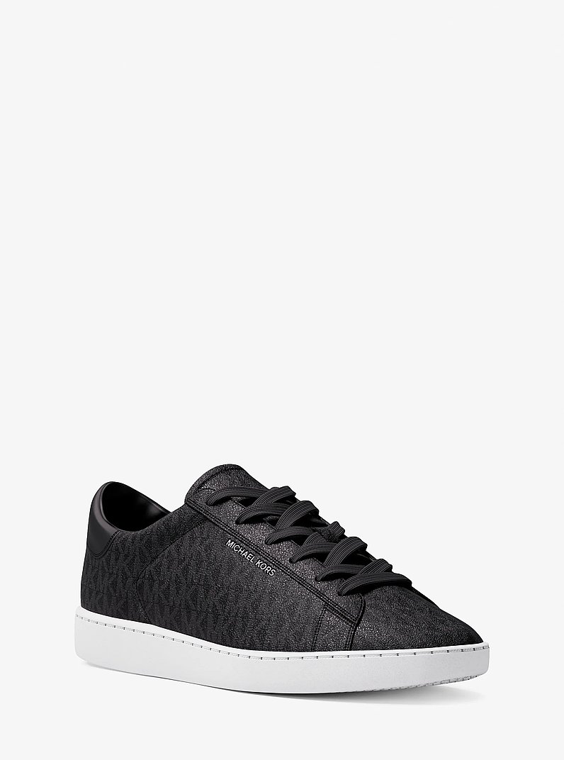 Reign Signature Logo Sneaker in BLACK | Michael Kors