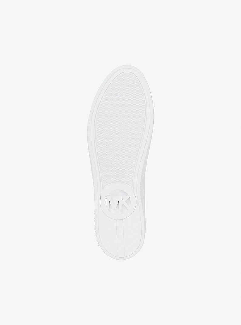 Keaton Perforated Slip On Sneaker in NAVY | Michael Kors
