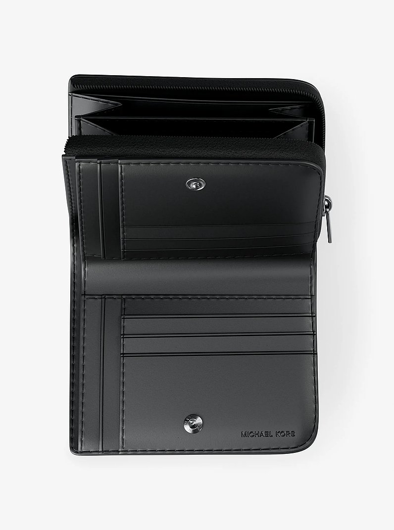Cooper Saffiano Leather Folio Wallet in BLACK | Michael Kors