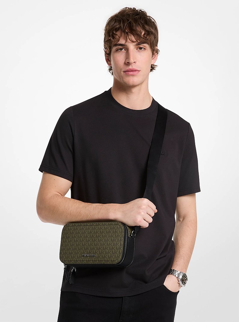 Bandolera Hudson con logotipo exclusivo in OLIVA | Michael Kors