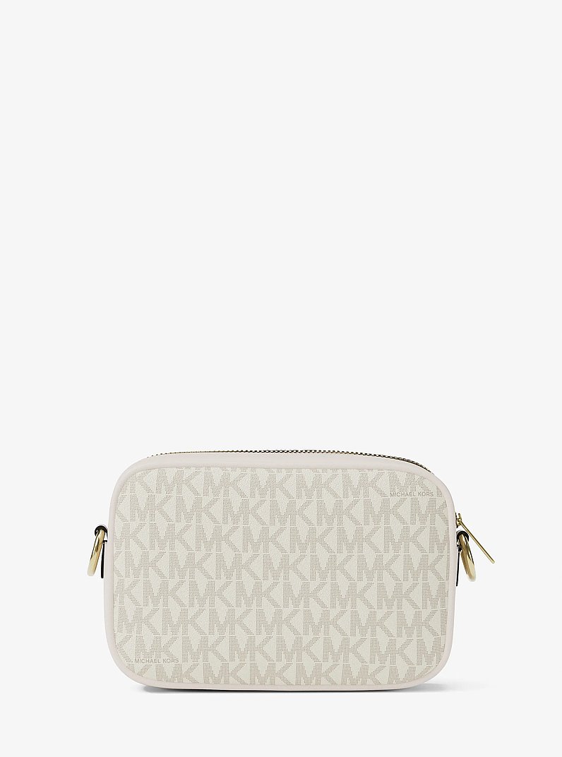 Petit sac &agrave; bandouli&egrave;re pour cam&eacute;ra Jet Set &agrave; logo Signature in CR&Egrave;ME MULTI L&Eacute;GER | Michael Kors