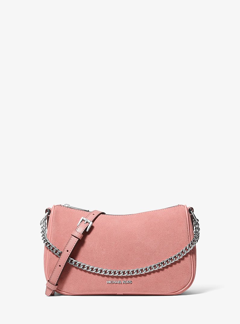 Carmela Medium Convertible Pochette in SUNSET ROSE | Michael Kors
