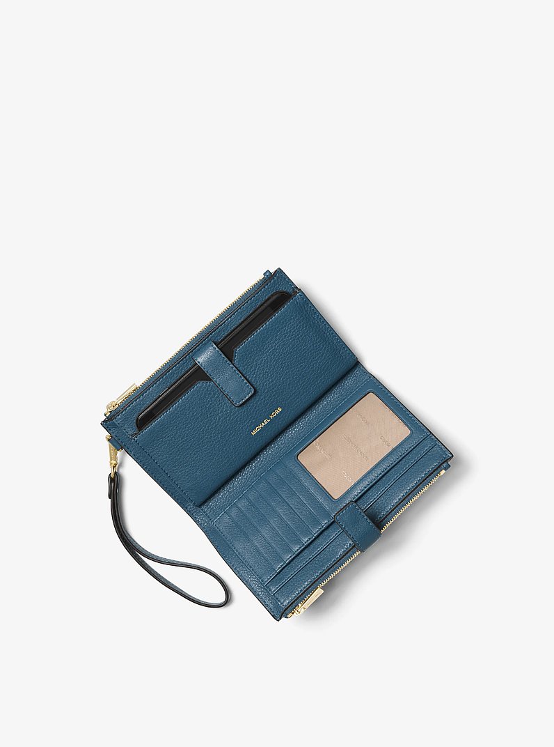 Adele Leather Smartphone Wallet in DK CHAMBRAY | Michael Kors