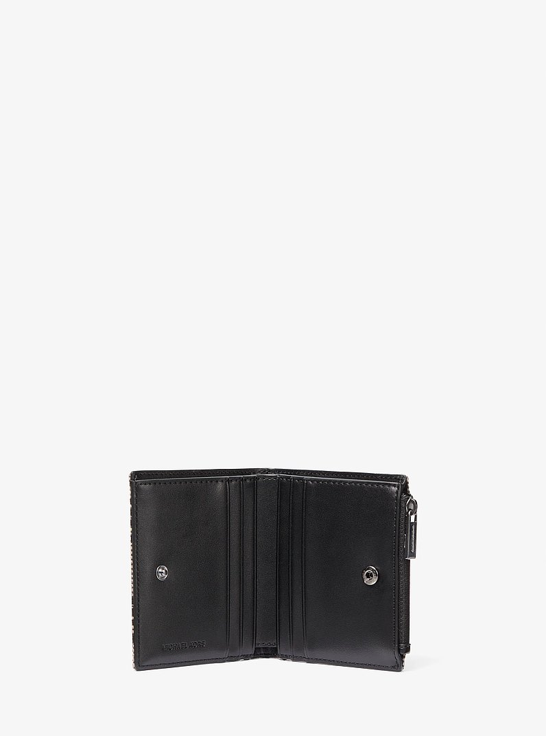 Billetera Cooper en jacquard con logotipo in NEGRO | Michael Kors