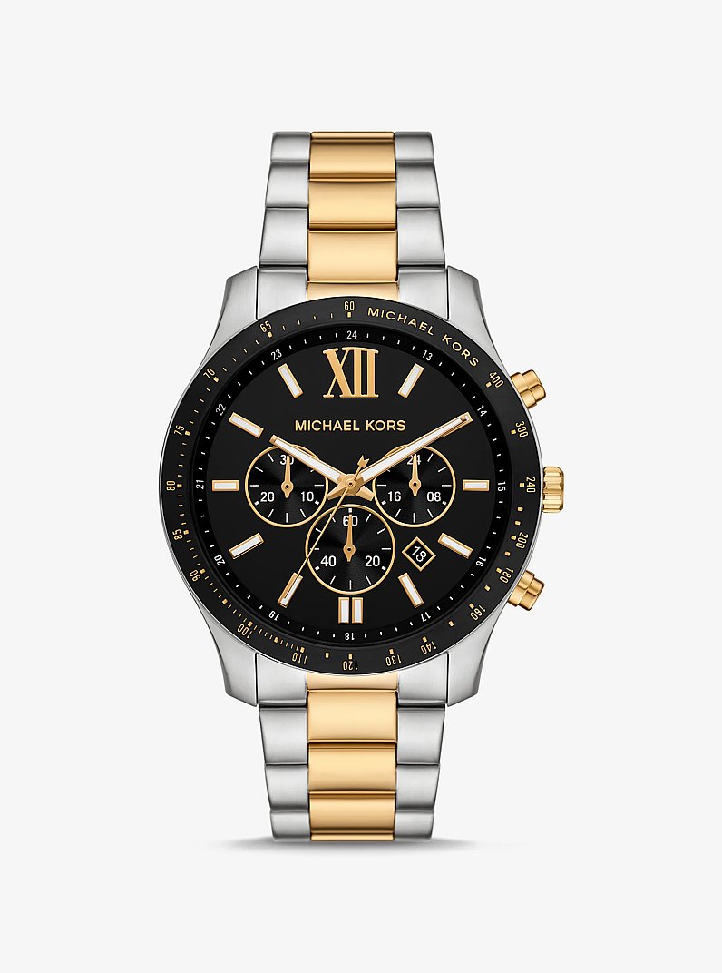 Oversized Berkley Two-Tone Watch in TWO TONE | Michael Kors