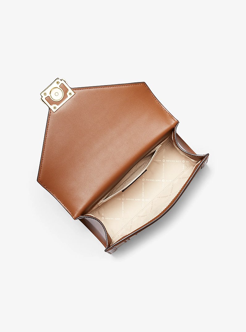 Sac &agrave; &eacute;paule Whitney de taille moyenne &agrave; blocs de couleurs et &agrave; logo Signature in MARRON MULTI | Michael Kors