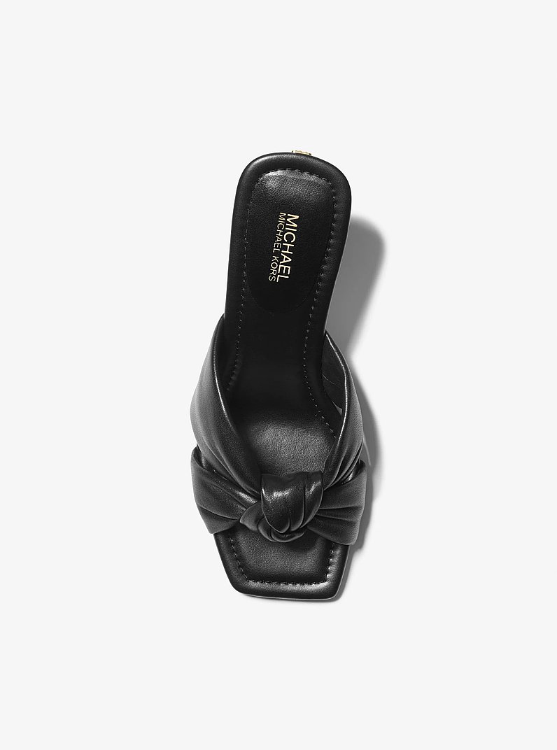 Sandale Elena aus Leder in SCHWARZ | Michael Kors