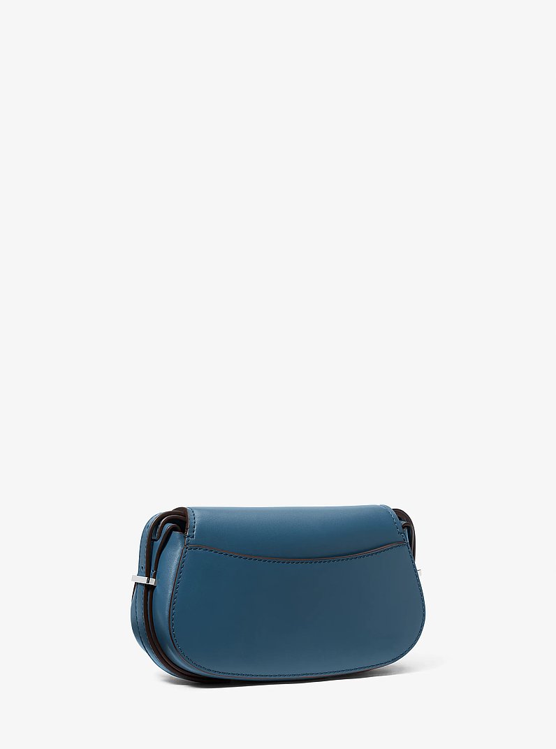 Lydia Small Leather Crossbody Bag in DK CHAMBRAY | Michael Kors