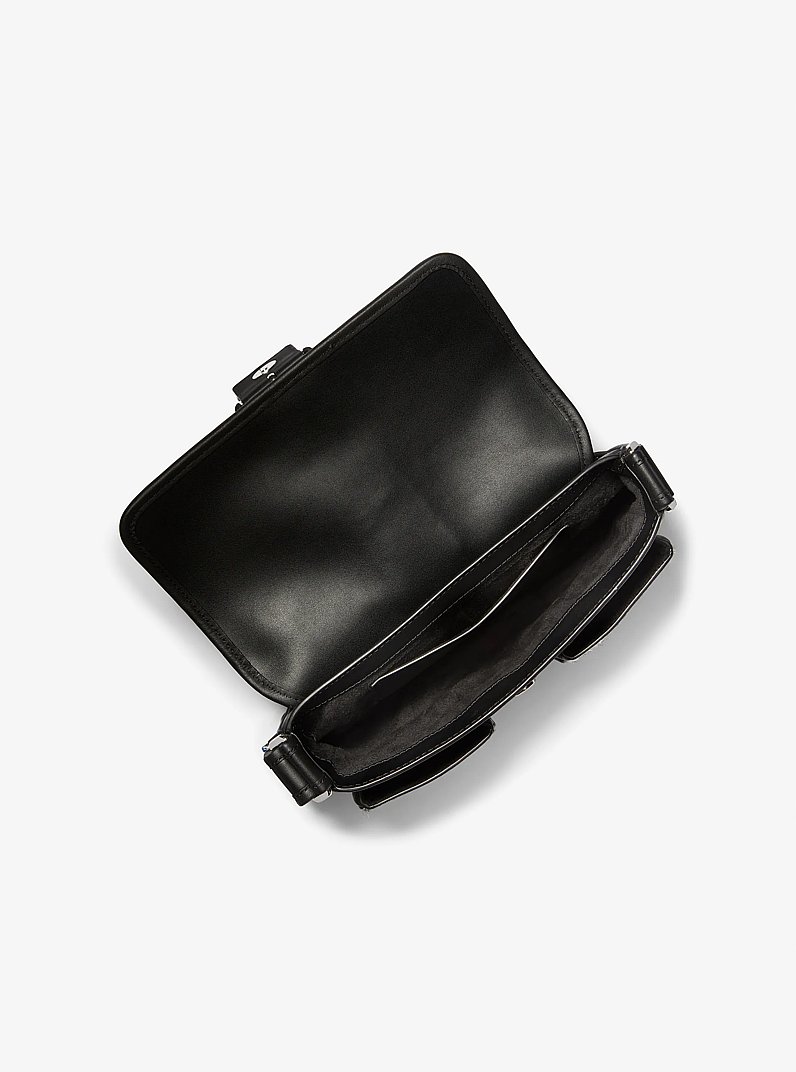 Colby Medium Zebra Print Calf Hair Shoulder Bag in BLACK COMBO | Michael Kors