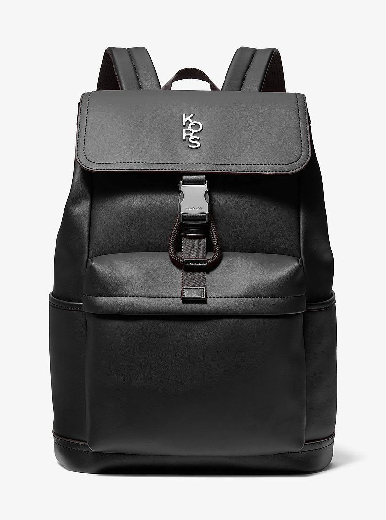 Kole Flap Pocket Backpack in BLACK | Michael Kors