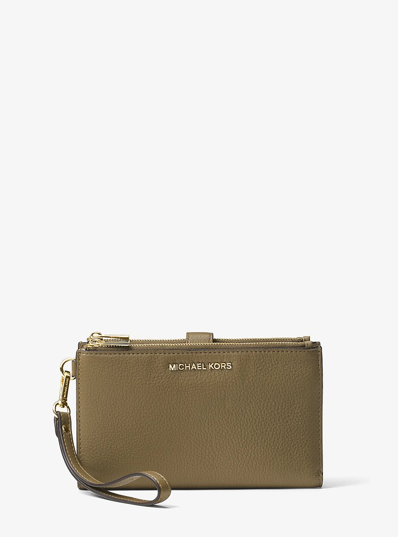 Adele Leather Smartphone Wallet in PISTACHIO | Michael Kors