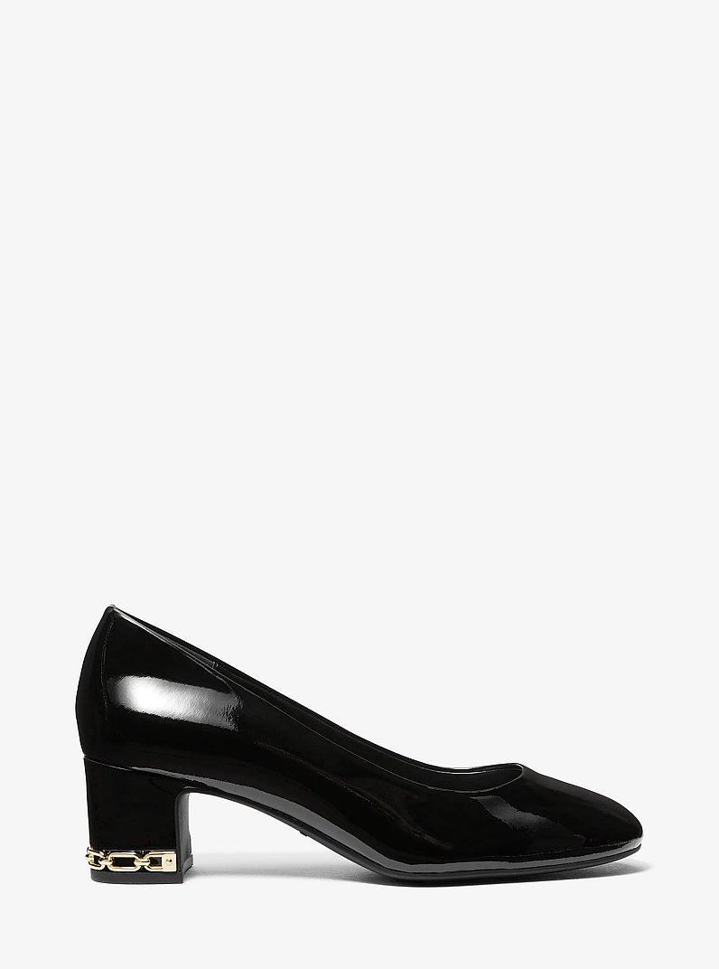 June Flex Patent Leather Pump in BLACK | Michael Kors