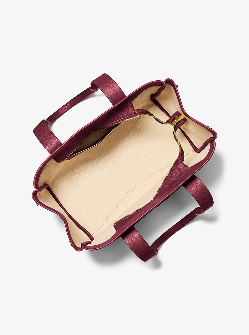 Bolso tote Romee grande de piel granulada in MORA | Michael Kors