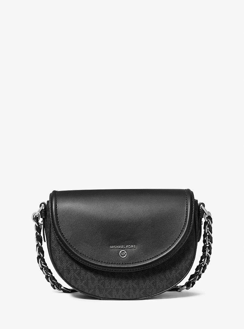 Jet Set Charm Medium Leather and Logo Crossbody Bag