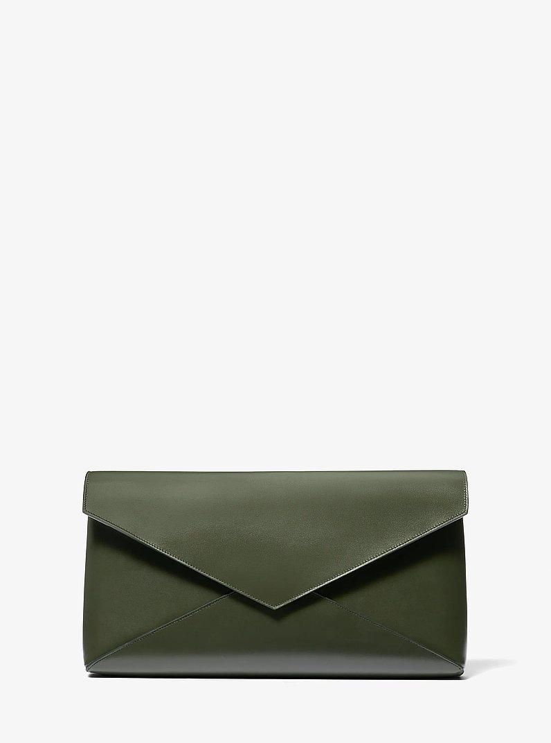 Jeanne Medium  Leather Envelope Clutch